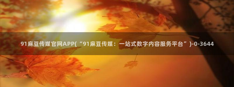 麻豆视频优质内容