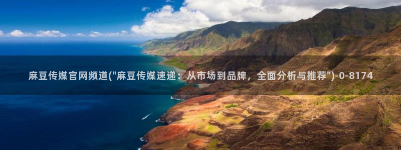 麻豆视频资源站文案